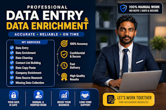 professional data entry and data enrichment service