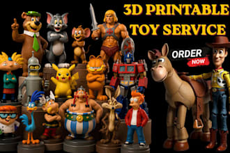 create 3d printable  toy, action figure, character sculpt, stl model