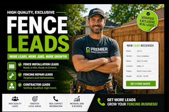 generate 800 converting fence installation leads fence google ads, fencing leads