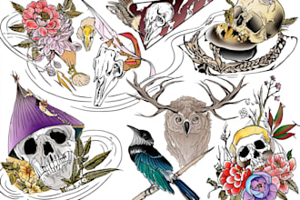 create a unique custom tattoo design from your concept