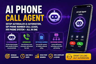 setup autodialer ai automation, sip phone number call leads, ivr phone system