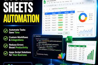 write custom google apps script to automate your  spread sheet