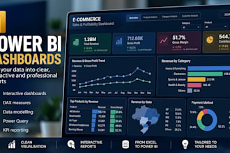 create a power bi dashboard with dax and data modeling