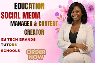 be your education social media manager for schools tutors and ed tech brands