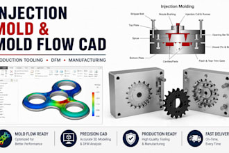 design injection mold mold flow ready cad and production