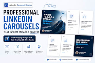 create professional linkedin carousel designs