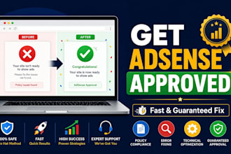 fix google adsense rejection issue and yet your site adsense approved fast