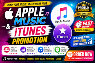 setup a campaign for apple music, itunes music for growth