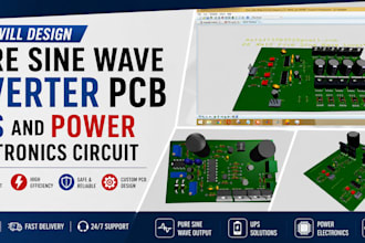 design pure sine wave inverter pcb ups and power electronics circuit