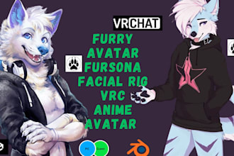 create vrchat avatar furry vrc avatar anime vr character model nsfw furry avatar