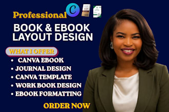 professional canva ebook, workbook, lead magnet and PDF design for online brands