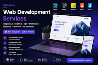 design and develop a modern responsive website