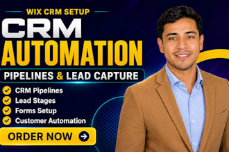 setup wix crm pipelines forms lead capture and customer automation