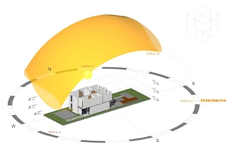 create solar analysis, overshadow assessment, 3d thermal performance simulation