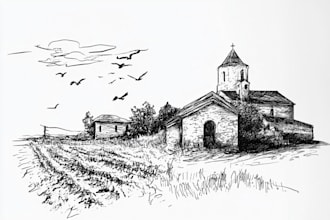 create urban sketches and architectural illustrations