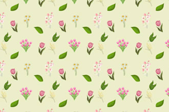 floral geometric abstract textile print fabric
