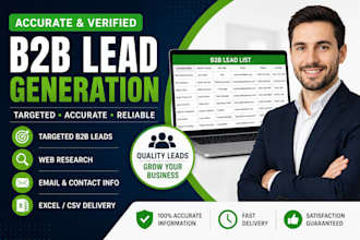 provide verified b2b lead generation and email list building