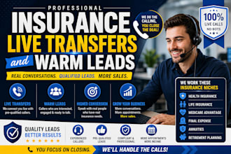 selling insurance live transfers and warm leads