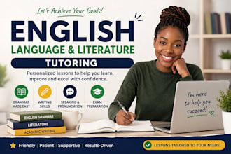 tutor you in english language and literature