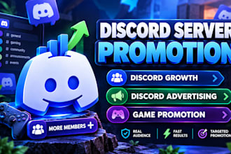 discord server promotion, discord growth, discord advertising, game promotion