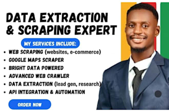 do webscrapping, google map scraper, bright data, web crawler, data extraction