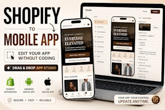 convert your shopify store into android and ios mobile app