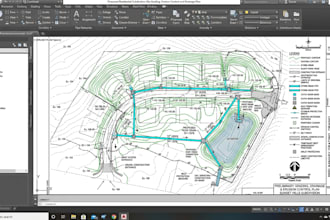 design floodplain grading plan, erosion control, drainage plan, site plan
