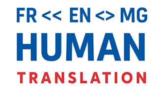 translate french malagasy and english documents