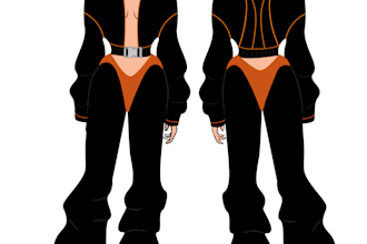 create a professional fashion illustration