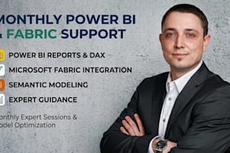 provide professional microsoft fabric and power bi support