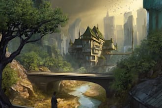 do the landscape illustration or concept art for you
