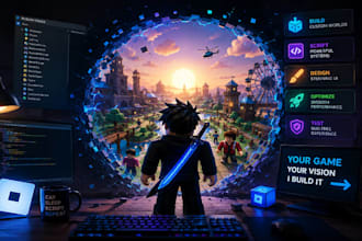 develop your custom roblox game