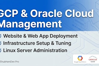 provide professional gcp and oracle cloud management service