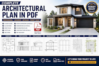 draw civil and structural engineering drawing with architectural plan for permit