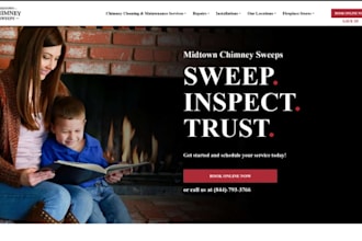 design wix chimney sweep website flue cleaning website flue inspection website