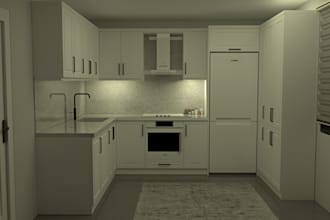 design realistic 3d kitchen renders using sketchup and vray