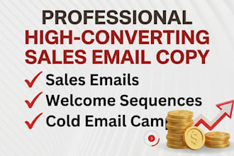 high converting email copy or sales copywriting
