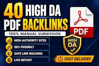 do manual PDF backlinks on high da sites