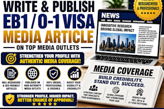 write and publish eb1 o1 visa media article on major media publications