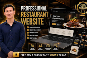 create a professional restaurant website with online ordering