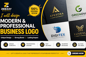 design a modern, professional, and unique business logo