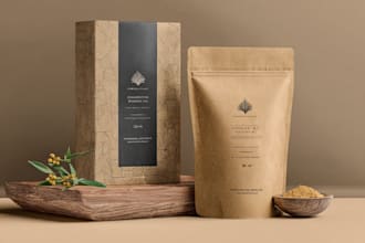 minimal modern packaging design