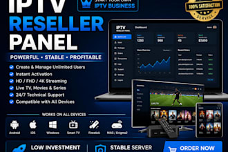 setup reseller panel , strong8k, trex,lion ott,dream4k,dino