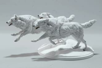 digital cute pets sculpt,stl file,cat,dog figurine,3dprint,animals miniature,3mf