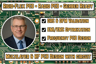 do multilayer rigid flexible pcb design, rf radio pcb design gerber prototyping