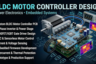 design bldc motor controller, power electronics and embedded systems