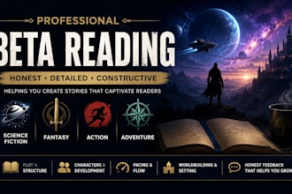 professional beta reading with detailed feedback