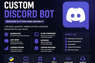 develop a custom discord bot using python