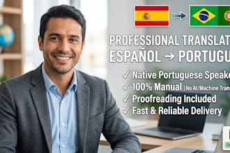 translate documents from spanish to native portuguese