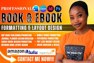 do expert book editing, proofreading and format your manuscript for amazon KDP